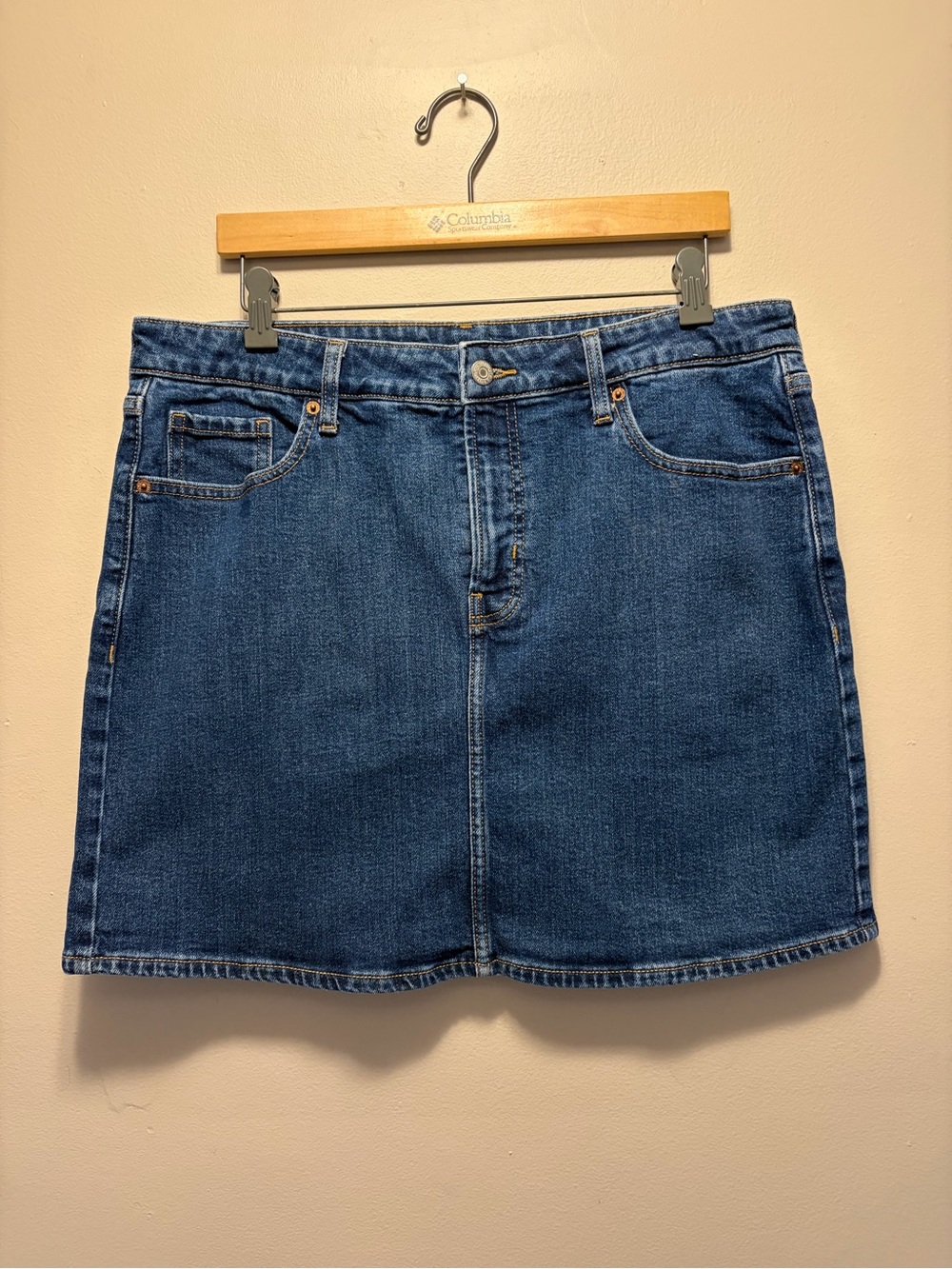 Old Navy Dark Blue Denim Mini Skirt